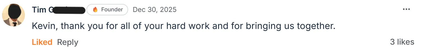 Tim G. · original message, screenshot
