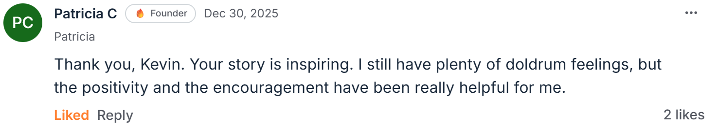 Testimonial from Dr. Patricia C.