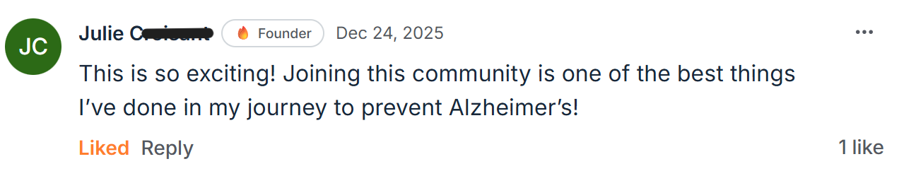 Testimonial from Julie C.