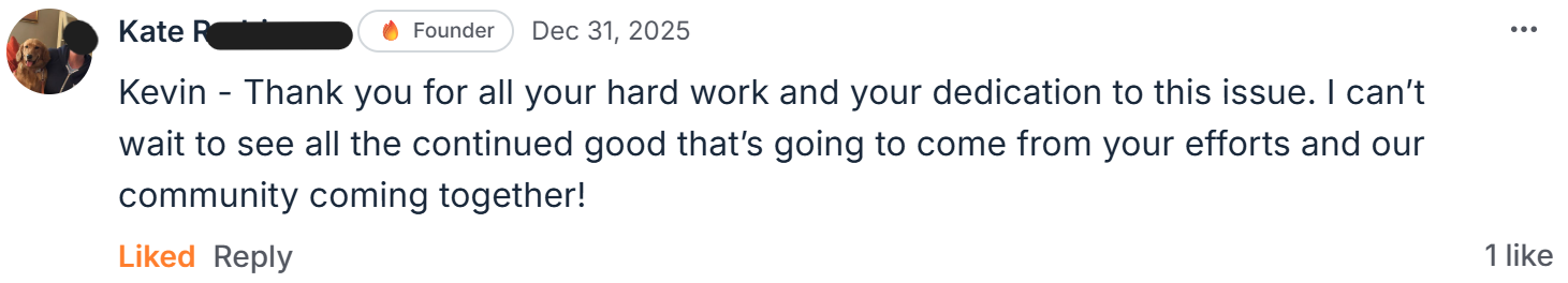 Testimonial from Kate R.