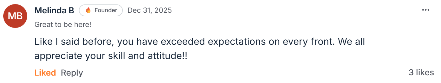 Testimonial from Melinda B.